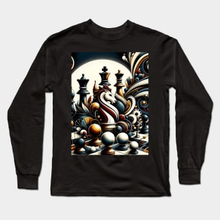 Checkmate Chronicles: The Art of Strategy Long Sleeve T-Shirt